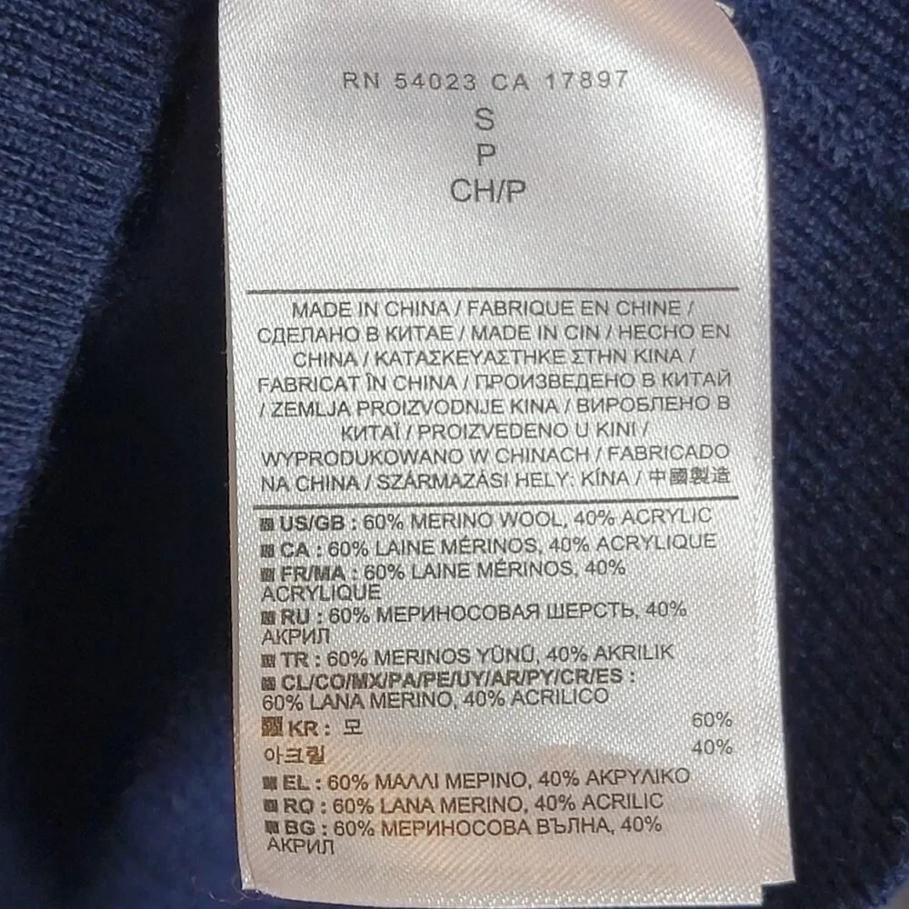 Banana Republic Casual Preppy Merino Wool Sweater